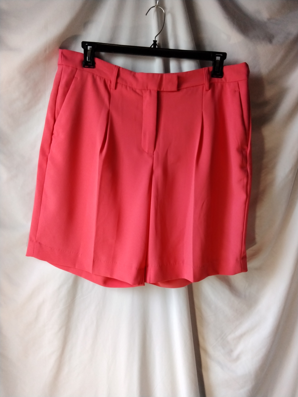 CeCe Coral Pink Tailored Bermuda Shorts